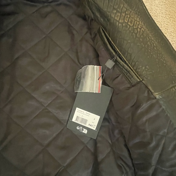 NWT Kooples Embossed Leather bomber - Picture 11 of 14